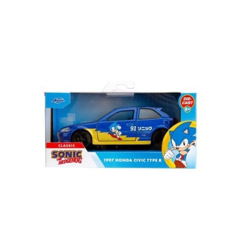 Jada 1:32 Classic Sonic the Hedgehog 1997 Honda Civic Type R Model 35482-6D2